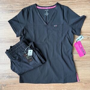 Koi Black Scrubs Set